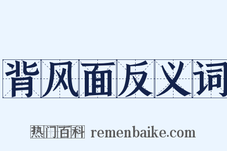 背风面反义词是什么意思的图片